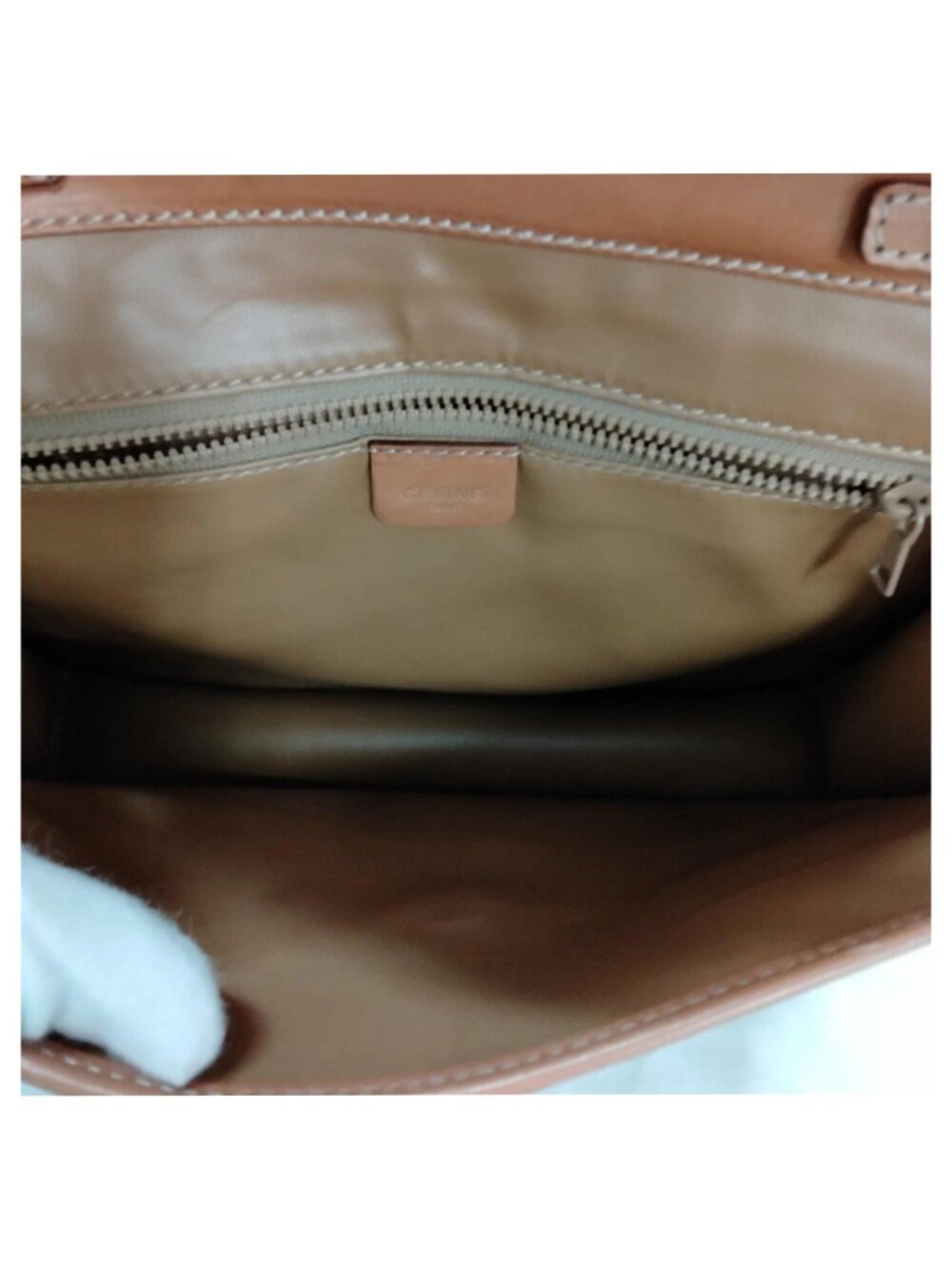 Authentic Vintage Celine Macadam Envelope Crossbody Bag Brown PVC Leather Trim - Picture 11 of 16